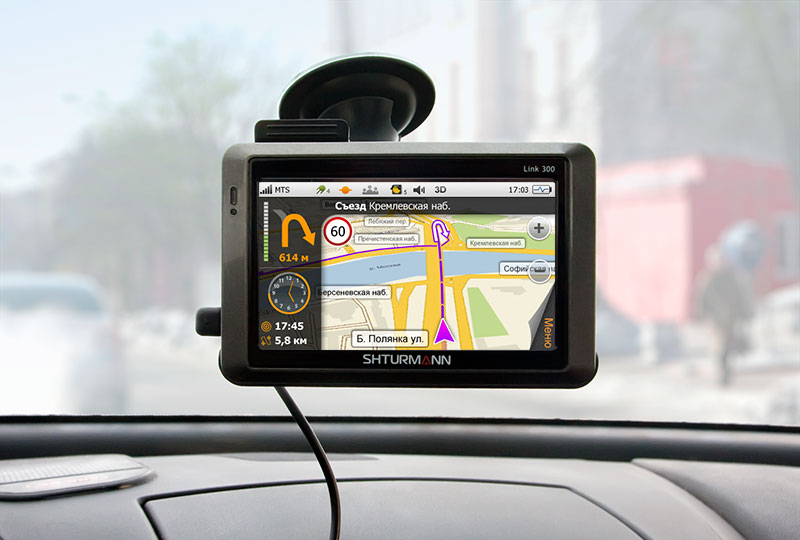 Shturmann car navigation system interface